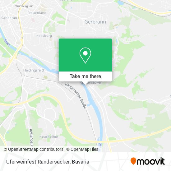 Uferweinfest Randersacker map