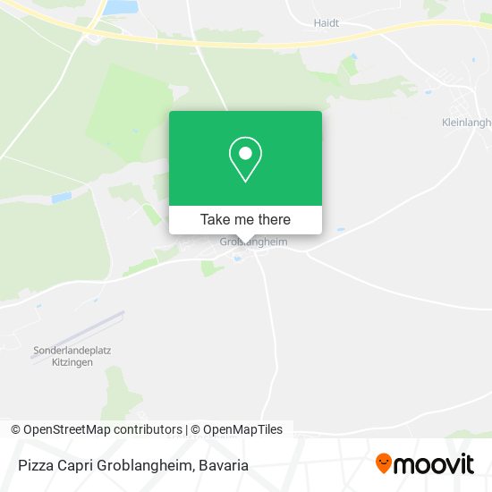 Pizza Capri Groblangheim map