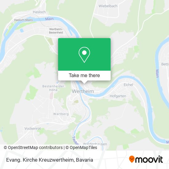 Evang. Kirche Kreuzwertheim map