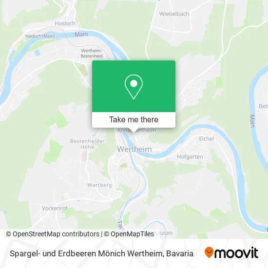 Карта Spargel- und Erdbeeren Mönich Wertheim