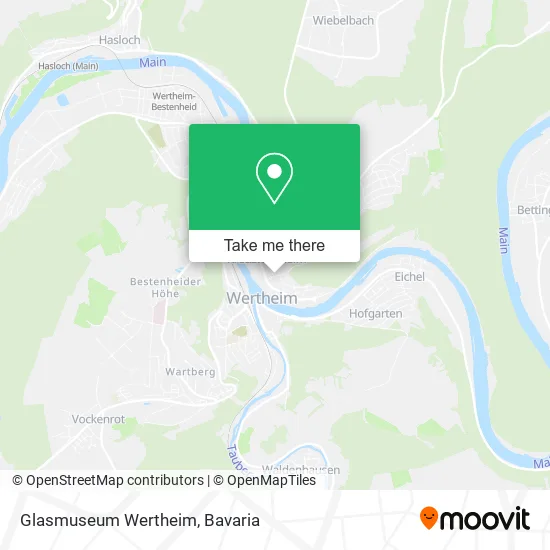 Карта Glasmuseum Wertheim