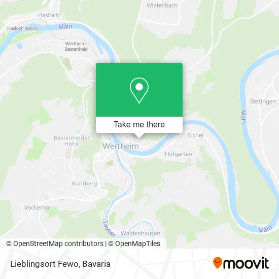 Карта Lieblingsort Fewo