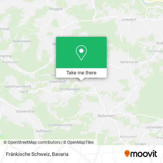 Карта Fränkische Schweiz