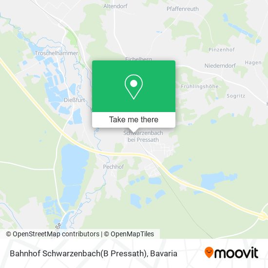 Bahnhof Schwarzenbach(B Pressath) map
