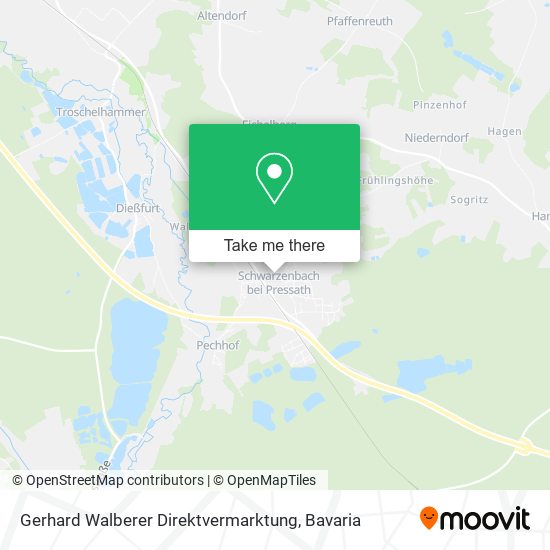 Gerhard Walberer Direktvermarktung map