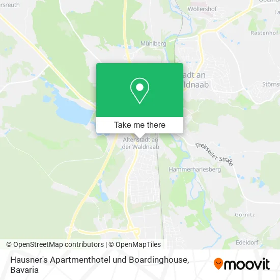 Карта Hausner's Apartmenthotel und Boardinghouse
