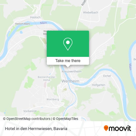 Hotel in den Herrnwiesen map