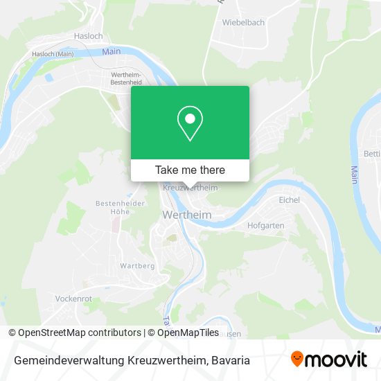 Карта Gemeindeverwaltung Kreuzwertheim