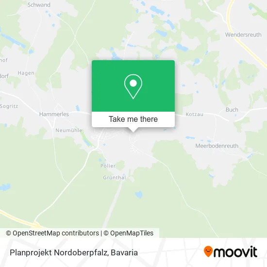 Карта Planprojekt Nordoberpfalz