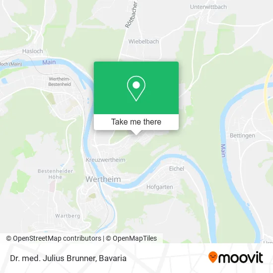 Карта Dr. med. Julius Brunner