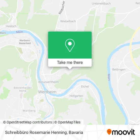 Карта Schreibbüro Rosemarie Henning