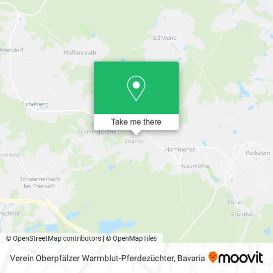 Карта Verein Oberpfälzer Warmblut-Pferdezüchter