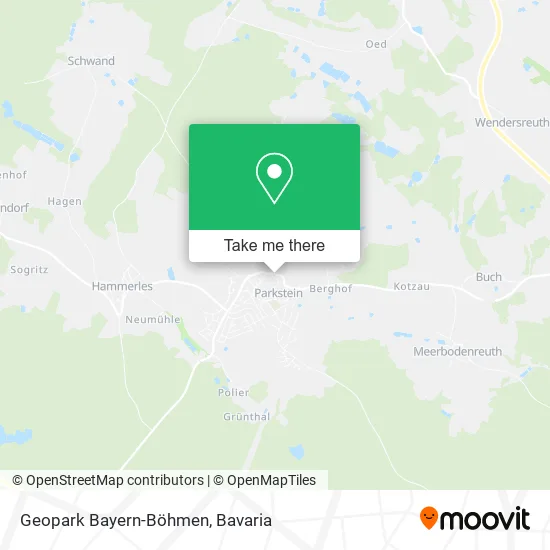 Карта Geopark Bayern-Böhmen