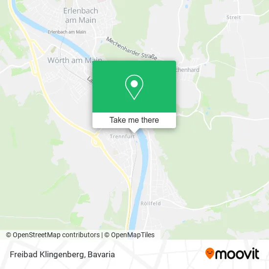 Карта Freibad Klingenberg