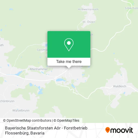 Карта Bayerische Staatsforsten Aör - Forstbetrieb Flossenbürg