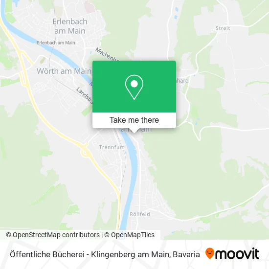 Карта Öffentliche Bücherei - Klingenberg am Main