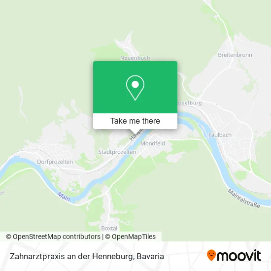 Карта Zahnarztpraxis an der Henneburg