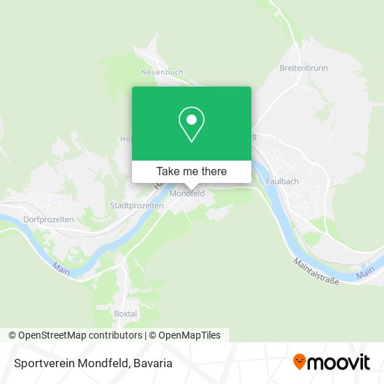 Sportverein Mondfeld map