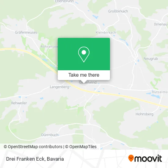 Drei Franken Eck map