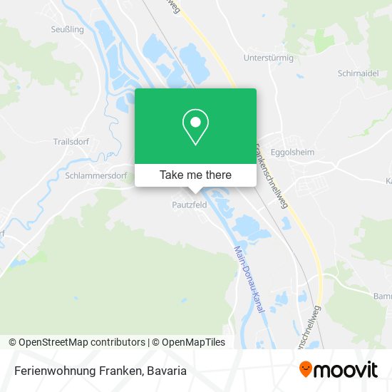 Ferienwohnung Franken map