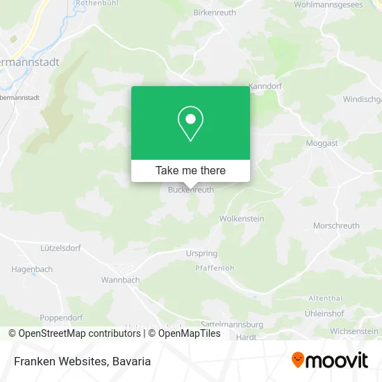 Карта Franken Websites