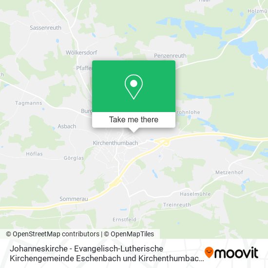 Johanneskirche - Evangelisch-Lutherische Kirchengemeinde Eschenbach und Kirchenthumbach map