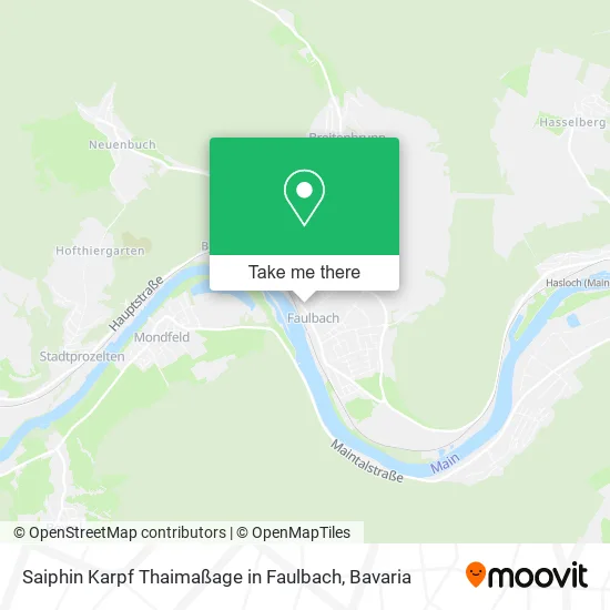 Карта Saiphin Karpf Thaimaßage in Faulbach