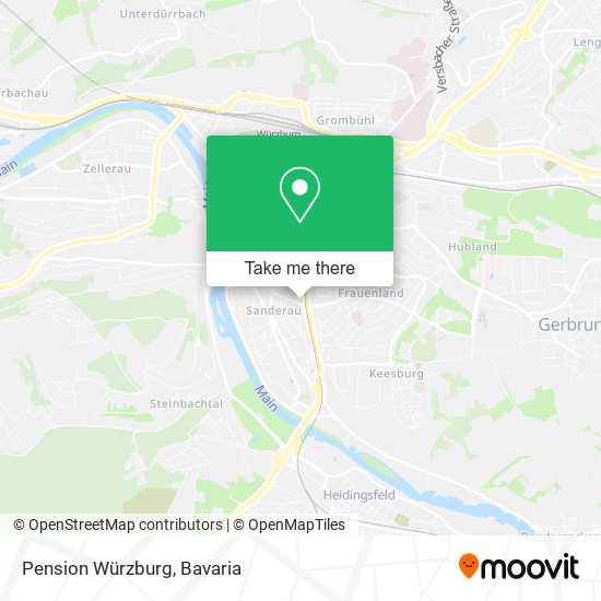 Pension Würzburg map