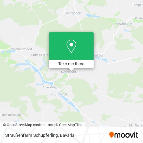 Straußenfarm Schüpferling map