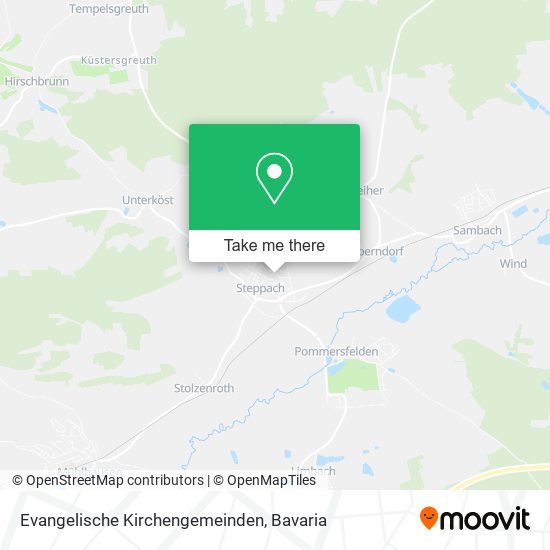 Evangelische Kirchengemeinden map