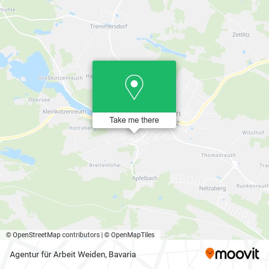 Agentur für Arbeit Weiden map