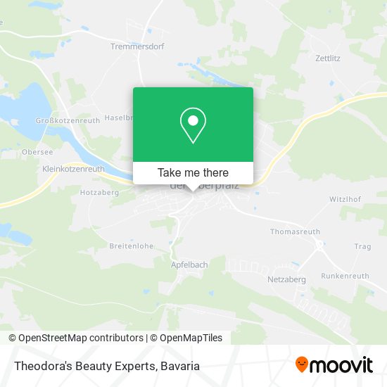 Theodora's Beauty Experts map