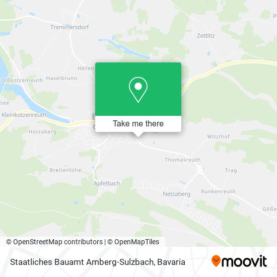 Staatliches Bauamt Amberg-Sulzbach map