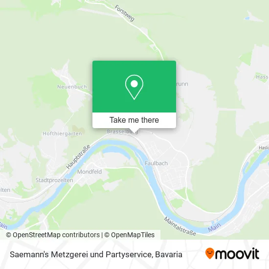 Карта Saemann's Metzgerei und Partyservice