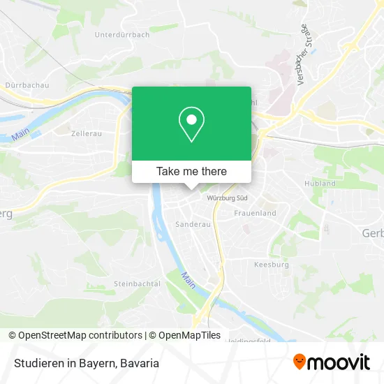 Карта Studieren in Bayern