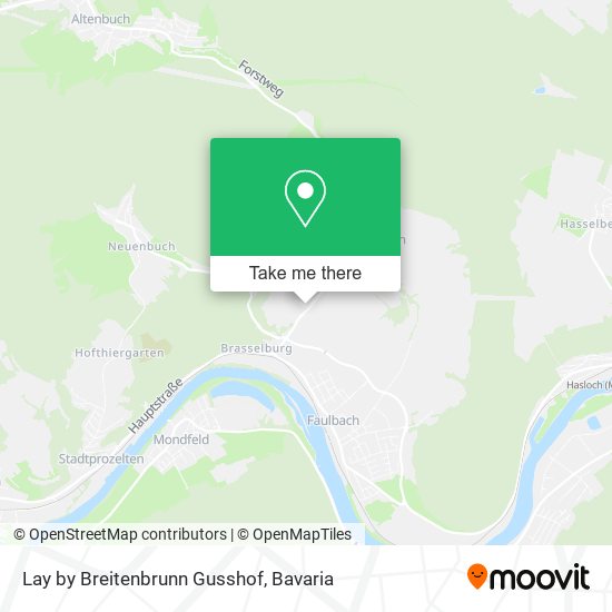 Lay by Breitenbrunn Gusshof map