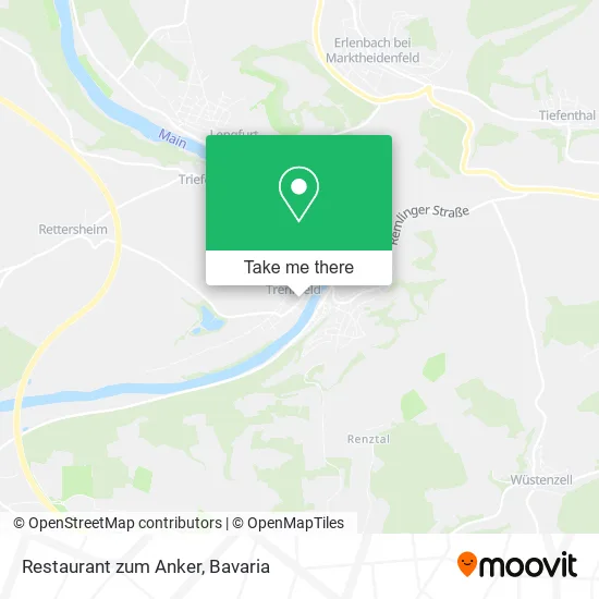 Карта Restaurant zum Anker