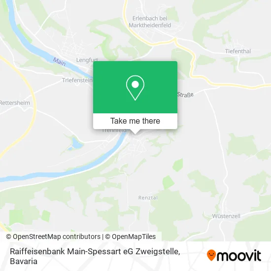 Карта Raiffeisenbank Main-Spessart eG Zweigstelle