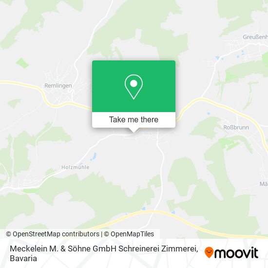Meckelein M. & Söhne GmbH Schreinerei Zimmerei map