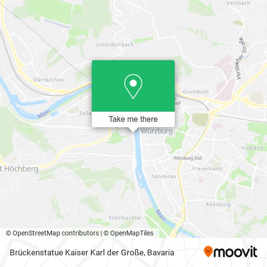 Brückenstatue Kaiser Karl der Große map