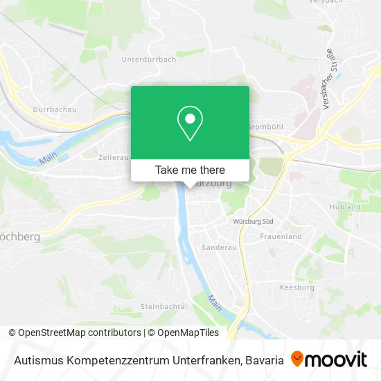 Карта Autismus Kompetenzzentrum Unterfranken