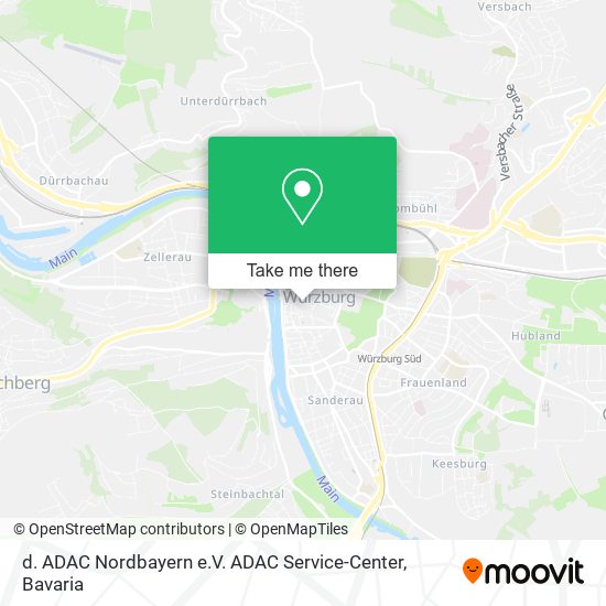 Карта d. ADAC Nordbayern e.V. ADAC Service-Center