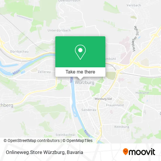 Карта Onlineweg.Store Würzburg