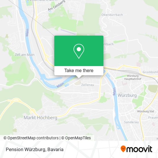 Pension Würzburg map