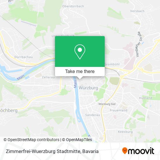 Zimmerfrei-Wuerzburg Stadtmitte map