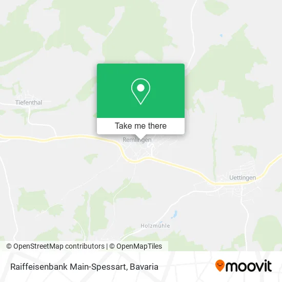 Raiffeisenbank Main-Spessart map