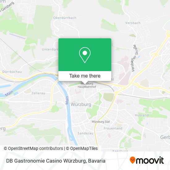 DB Gastronomie Casino Würzburg map