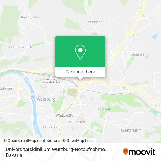 Universitätsklinikum Würzburg-Notaufnahme map