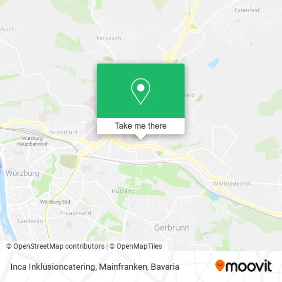 Карта Inca Inklusioncatering, Mainfranken