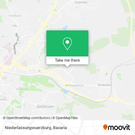 Niederlassungwuerzburg map